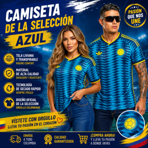 CAMISETA DAMA AZUL
